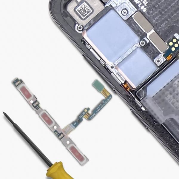 Strøm- og volumenknapkabel til Samsung Galaxy S23 FE - RELIFE - Sort Svart