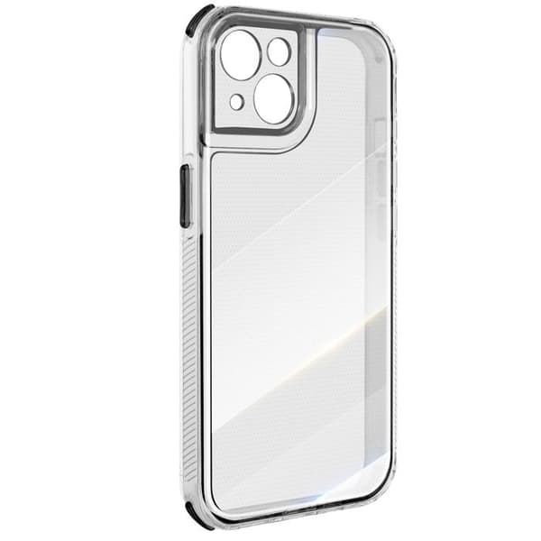 Cover til iPhone 13 - AVIZAR - Forstærket - Antiskrid - Bi-Materiale - Sort Svart