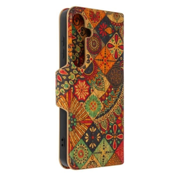 Fodral för Samsung Galaxy S24 Flip Wallet Support Bohemian Design Multicolor