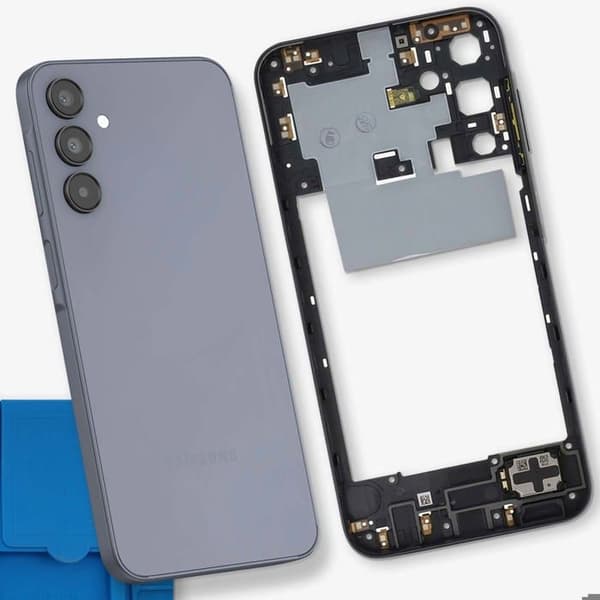Erstatningscentralchassis til Samsung Galaxy A15 5G Sort Svart