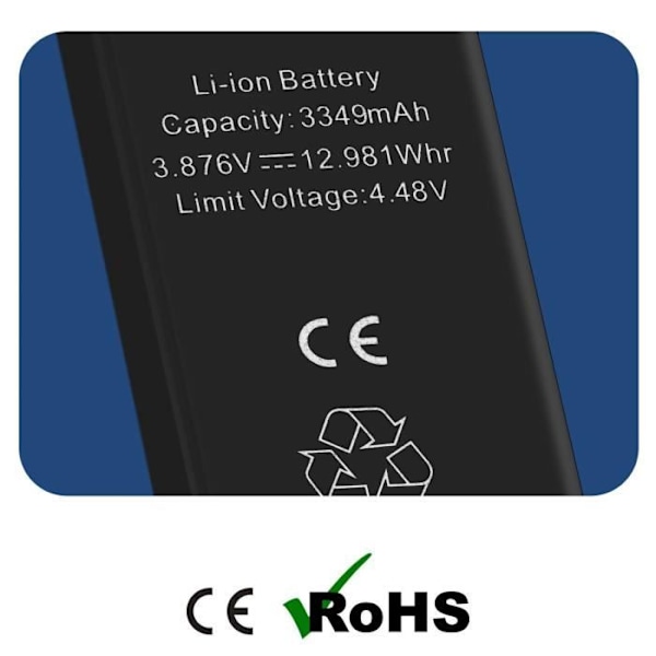 Lithium Ion Batteri til iPhone 15 - AVIZAR - BAT-BMS-15R - Kapacitet 3349mAh - Sort Svart