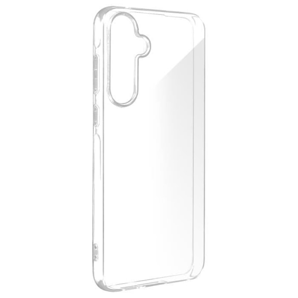 Fodral till Samsung Galaxy A55 - AVIZAR - Flexibelt silikon - Upphöjda kanter - Genomskinlig Transparent