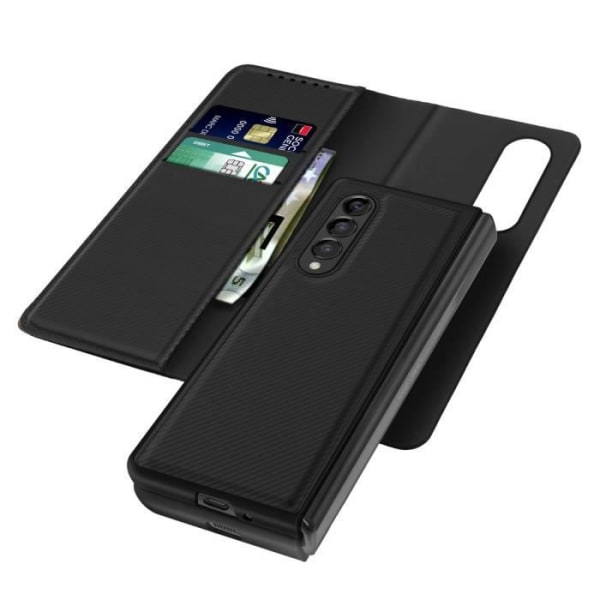 Skal till Samsung Z Fold 3 Fodral Magnetisk löstagbar plånbok Svart