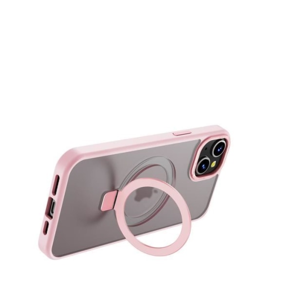 Skal till iPhone 15 - MUVIT - Rosa - MagSafe Stand Funktion - Stötskydd Rosa