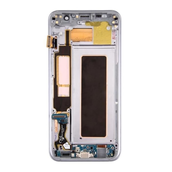 Komplet Block Galaxy S7 Edge LCD-skærm Touch Glas Original champagne pink Pink
