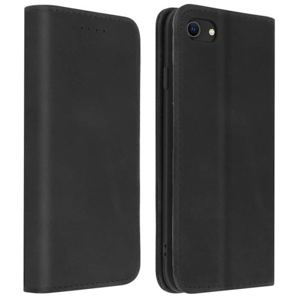 Apple iPhone SE 2020 / 8 / 7 Case Kortholder Stand Vintage Sort Svart