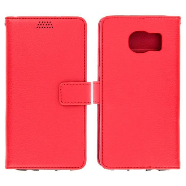 Red Wallet Case Cover til Samsung Galaxy S7 Edge - Fuld beskyttelse