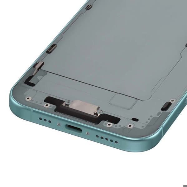 Centralt chassi för iPhone 16, exakt och säker passform, grön Grön