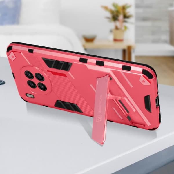 Coque - ADVISE - Huawei Nova 8i / Honor 50 Lite - Rosa - Stødabsorberende - Sammenklappelig stativ rosa