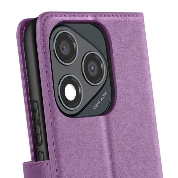 Etui - AVIZAR - Blomst Sommerfugl - Lilla - Honor 400 Lite - Fuldt beskyttelse Violett