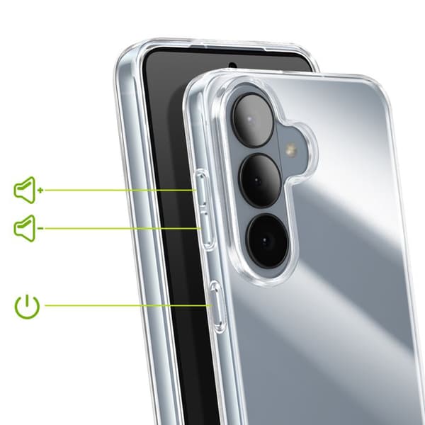 Cover til Galaxy S26 Plus Blød Silikone Beskyttelse Mayaxess Gennemsigtig Vit
