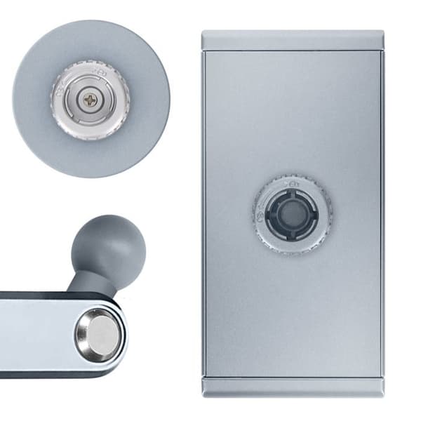 Supportbyrå för Smartphone och Tablet Clip + Magnetisk fästring wiwu Silver