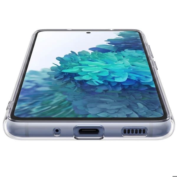 Silicone Gel Blød Cover til Galaxy S20 FE Stødabsorberende Mayaxess Gennemsigtig Vit