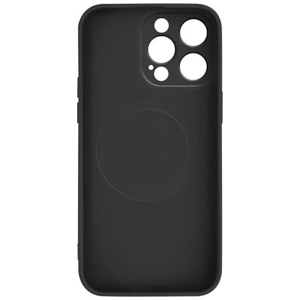 Coque Magsafe - AVIZAR - iPhone 15 Pro Max - Silikon mjuk-touch - Motståndskraftigt skydd - Svart Svart