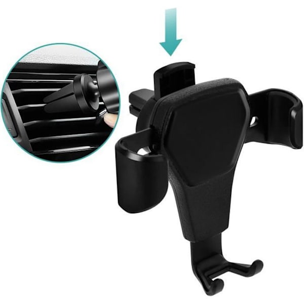 Bilholder - AVIZAR - Universal - Air Vent Mount - Gravity System - Sort Svart