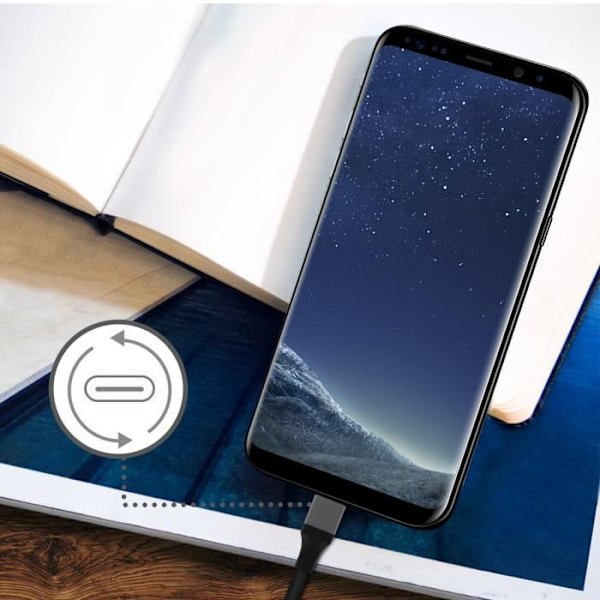 USB-C til HDMI kabel - Samsung - Galaxy S8 - 2m - 1080p - Sort