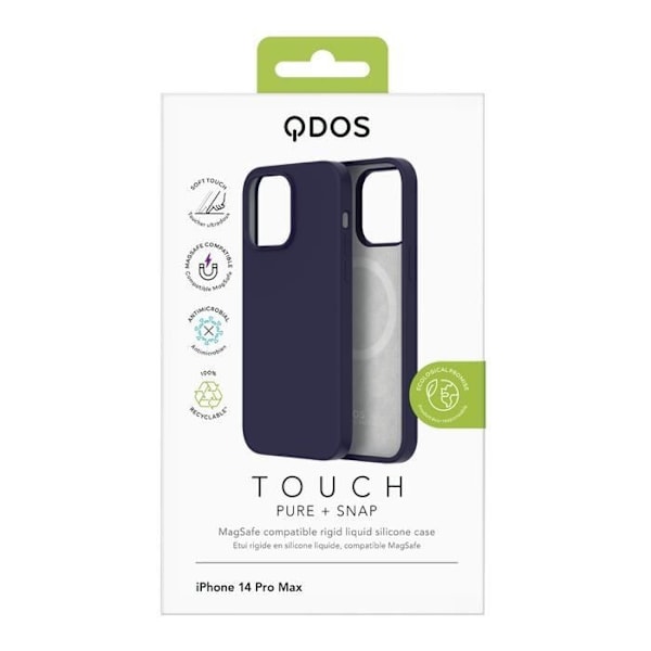 iPhone 14 Pro Max Touch Pure Case Snapilla, MagSafe QDOS -yhteensopiva, violetti Lila