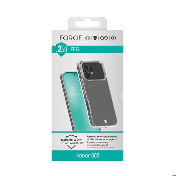 Skyddsfodral för Hono 600 Stötsäkert 2m Anti-gulning Force Case Transparent Vit