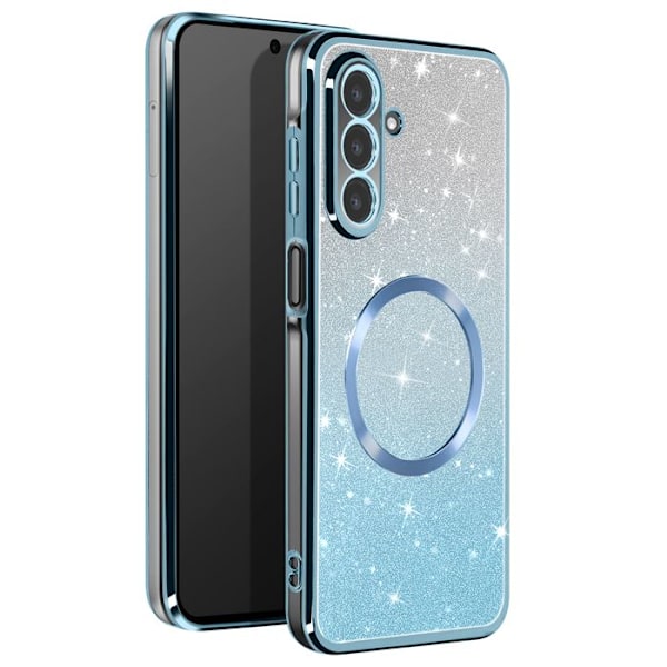 Coque MagSafe til Samsung Galaxy A26 Silikone Glitter Blå Blå