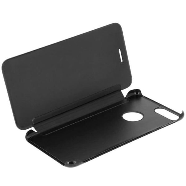 Svart Mirror Folio Fodral Skal iPhone 7 Plus / iPhone 8 Plus Genomskinlig flik Svart