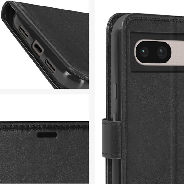 Kotelo Google Pixel 8A -lompakkotelinetoiminnolle Mayaxess Black -rannehihnalla