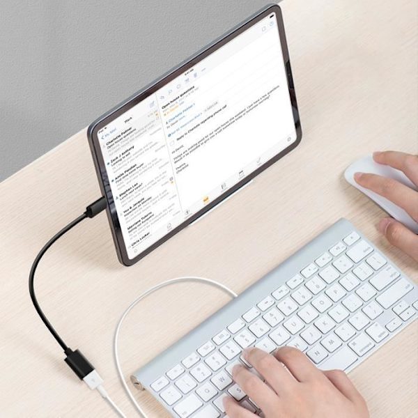 USB C OTG -sovitin, musta OTG-sovitinkaapeli