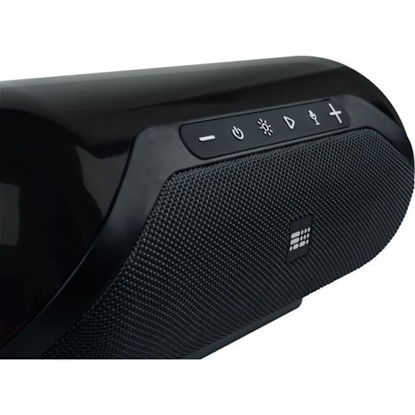 Kirkas langaton kaiutin - BIGBEN - Bluetooth 5.3, 50W, TWS, USB, langaton mikrofoni mukana, taajuuskorjain, USB-C-akku sort