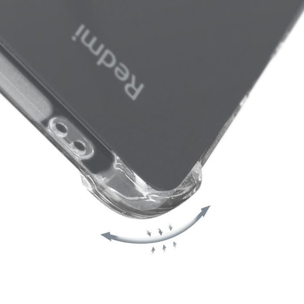 Kotelo - AVIZAR - Xiaomi Redmi 13C ja Poco C65 - Iskunkestävät kulmat - Pehmeä silikoni - Läpinäkyvä Transparent