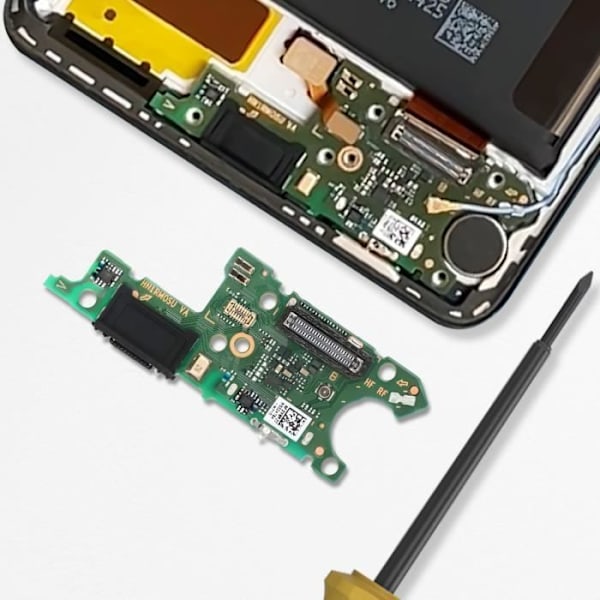 USB-C laddningsanslutning för Honor Magic 5 Lite med Honor SIM-kortläsare Svart Svart
