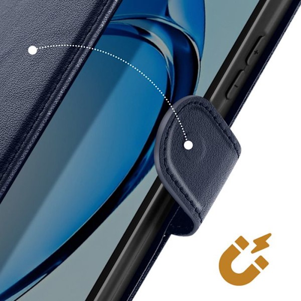 Oppo A40:n kotelo, ranneköysi, läppätuki, lompakko, sininen Blå