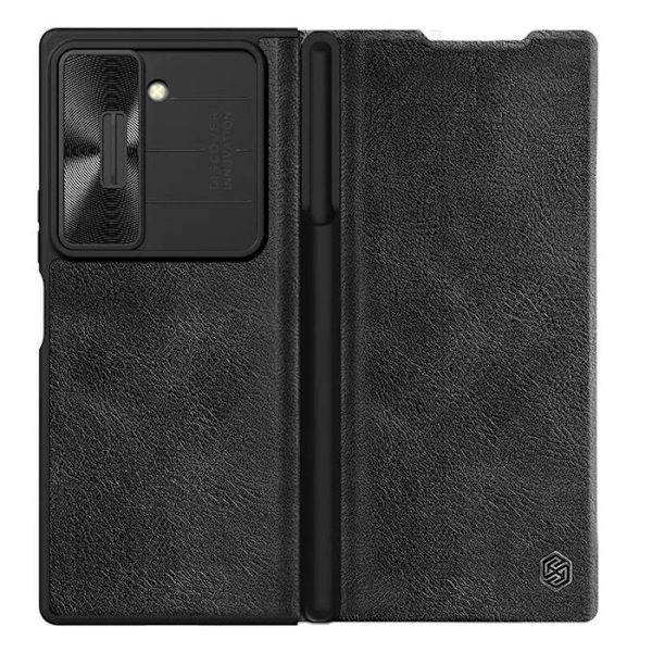 Nillkin - Qin Pro Läderfodral - Samsung Galaxy Z Fold6 - Svart svart
