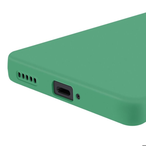 Coque - Honor - Magic 7 Lite - Silikonmaterial - Repellerande - Skyddad Kamerablokk Grön