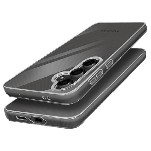 Mjukt silikonfodral - MAYAXESS - Samsung Galaxy S24 FE - Transparent - Ökat skydd - Minimalistiskt Transparent