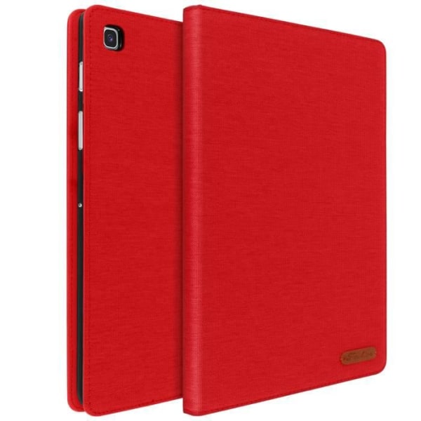 Samsung Galaxy Tab S5e Fodral Kortförvaring Smal Stativ Funktion Röd