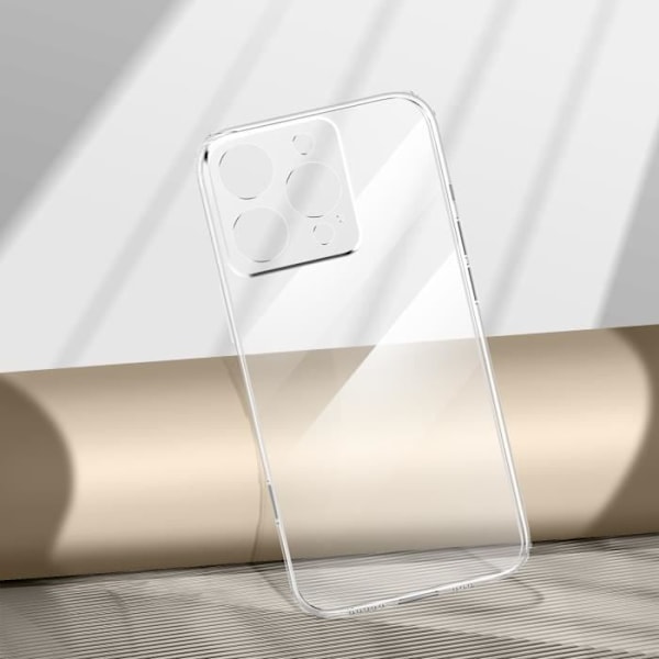 Silikonfodral för iPhone 16 Pro Tjocklek 1,5 mm Skyddad kamera Transparent Transparent
