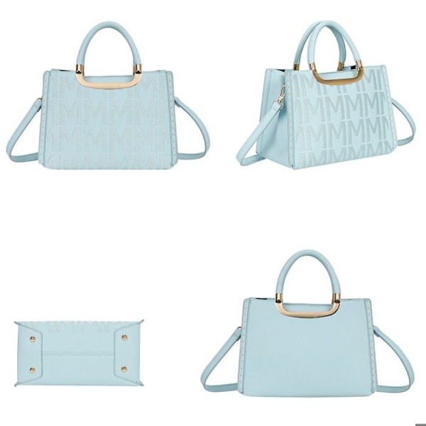 Clutch i lys blå med print til kvinder Gallantry Blå