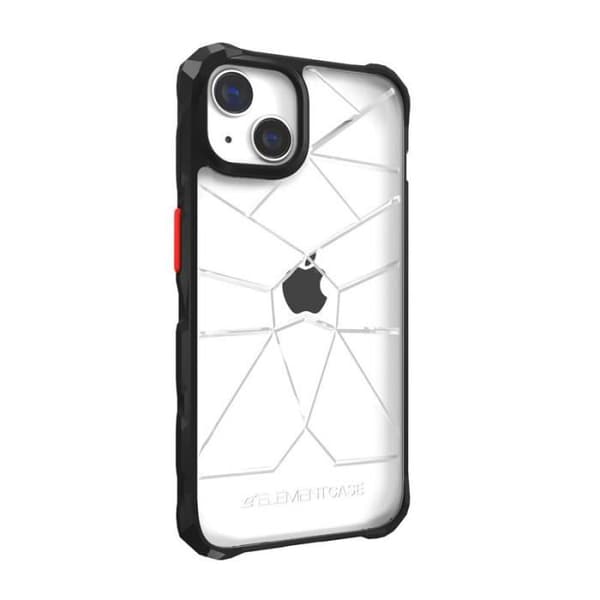 Element Case Special Ops X5 iPhone 14 - Mil-Spec pudotussuojaus (Läpinäkyvä/Musta) Lys/Mørk