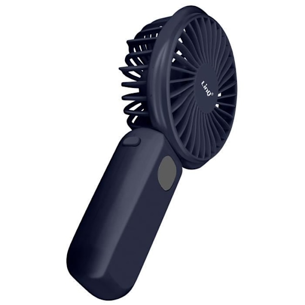 Mini Silent Portable Fan LED Display og integreret lampe LinQ Night Blue Blå
