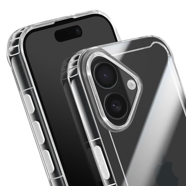 Cover til iPhone 17 - AVIZAR - Transparent - Blødt Silikone - Forstærkede Hjørner - Stødabsorberende Vit