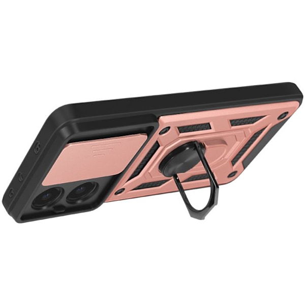 Coque för Xiaomi Poco X7 Pro Magnetisk ring Kameraskydd Rosé Champagne Rosa