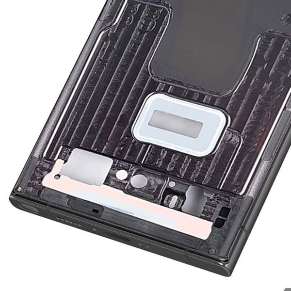 Erstatningscentralchassis til Samsung Galaxy S23 Ultra Sort Svart