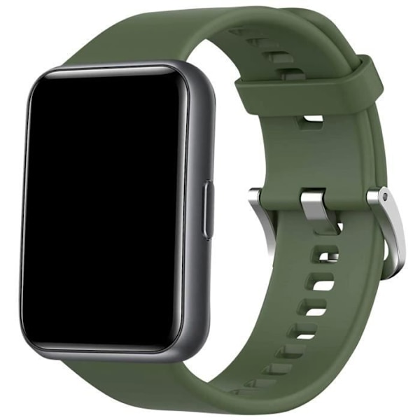 Armbånd til Huawei Watch Fit 2 - AVIZAR - Holdbar silikone - Rem med huller - Mørkegrøn Grön