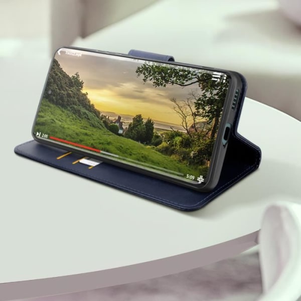 Fodral för Honor Magic 6 Lite 5G Flip Wallet Support handledsrem midnattsblå