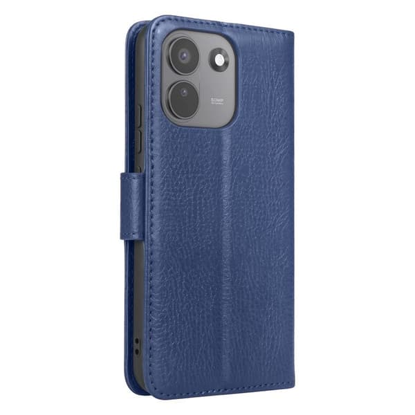 Pungetui til Redmi Note 17 Pro Max med struktureret effekt og støtte Zanaé Mørkeblå Blå
