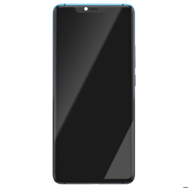 LCD-skärm + Touchglas för Huawei Mate 20 Pro med Blå Ram Blå