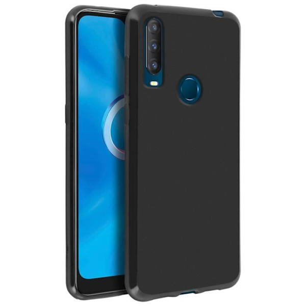 Suojakotelo - AVIZAR - Alcatel 1S 2020 / Altice S43 - Joustava geelisilikoni - Musta Svart