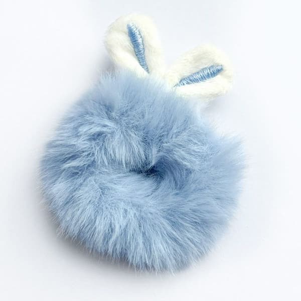 Chouchou - AVIZAR - Fluffy - Kaninører - Blå - Til Pige Blå