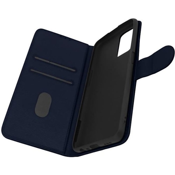 Foliofodral - AVIZAR - Oppo A54 5G och A74 5G - Skyddskort - Videostöd - Ekokläder Midnattsblå