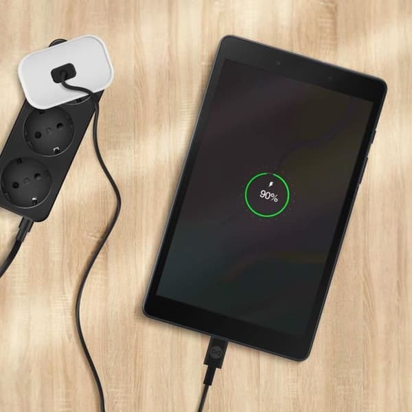 USB-C-kaapeli - FOREVER - USB Type C -> USB Type C - Power Delivery 60W - 1m - Musta Svart