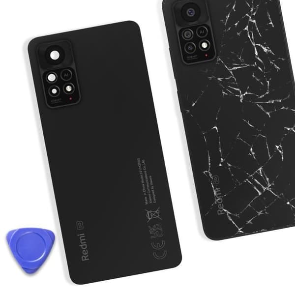 Baksida - XIAOMI - Redmi Note 11 Pro 5G - Grå - Service Pack - Förenklad installation Grå